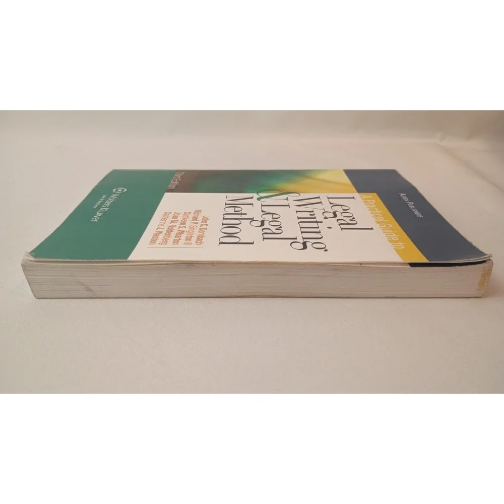 A Practical Guide to Legal Writing and Legal Method 3rd Edition Aspen Coursebook